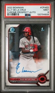 2022 Bowman Chrome #CPAED Elly De La Cruz Rookie Prospect 1st Auto PSA 9 - Picture 1 of 1