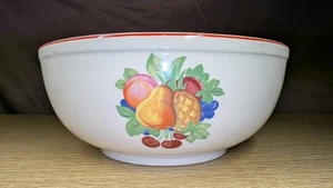 Cambridge Pottery 10.5" X 4.5" Fruit Medley Oven Dish/ Mixing Bowl Made in USA - Picture 1 of 7