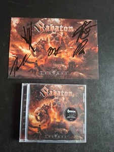 SABATON LEGENDS CD & SIGNED/AUTOGRAPH PRINT - Picture 1 of 3