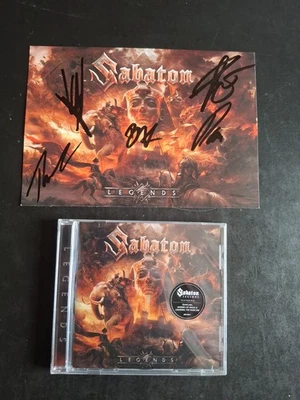 SABATON LEGENDS CD & SIGNED/AUTOGRAPH PRINT - Image 1 of 3
