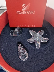 NEU~Swarovski Kristall~**3 Stück Austernmuschelschale**~Österreich~BOX & COA~191697 - Bild 1 von 13