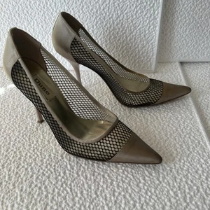 Pointed Toe Mesh Court Shoes By Dune London Size 6 - Picture 1 of 9