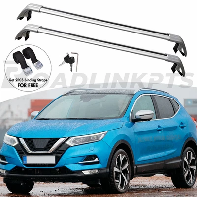 2PCS Crossbar Fit for Nissan Rogue Sport 2017-2022 Qashqai Roof Cross Bar Lock - Imagem 1 de 4