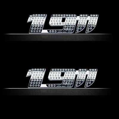 Insignias emblemas de rueda cromados Iced Out Emz 19 pulgadas x 2 Foto 1 de 4