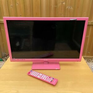 ALBA 24" Pink TV Built-In DVD Player With Remote