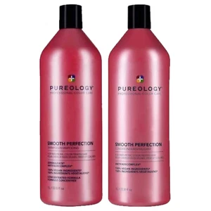 PUREOLOGY Smooth Perfection Shampoo Conditioner Duo SET 33.8oz