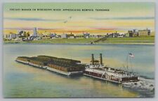 New listing
		Memphis Tennessee~Freight Barge On Mississippi River~Vintage Postcard
