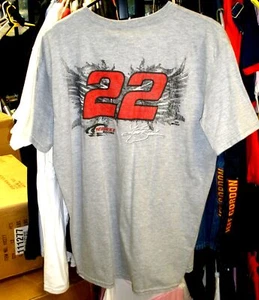 VINTAGE CFS CHECKERED FLAG SPORTS #22 SHELL PENNZOIL TEE SHIRT KURT BUSCH XLARGE - Picture 1 of 4
