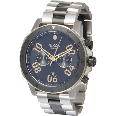 Reloj cronógrafo NIXON Ranger - A549 2194 - plateado/negro/oro Foto 1 de 2