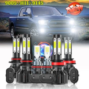 For 2016-2018 RAM 1500 2500 3500 - 6x Led Headlight Hi/Lo Beam + Fog light Bulbs - Picture 1 of 24