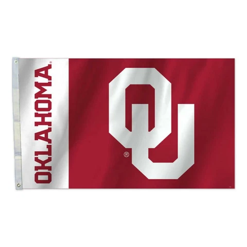 Oklahoma Sooners 3x5 Banner Flag [NEW] NCAA House Sign Wall Man Cave Fremont Die Cover