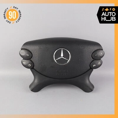Черная оригинальная подушка безопасности на руль Mercedes R230 SL500 SL55 AMG CLK500 E350 - Изображение 1 из 4