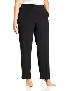 Briggs New York Pull on Dress Pants Black Womens 18W Short 18WS - Picture 1 of 13