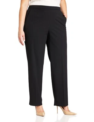 Briggs New York Pull on Dress Pants Black Womens 18W Short 18WS - Image 1 of 4