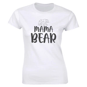 Mama Bear Women's T-Shirt Mother's Day Mom Life New Mom Happy Family Tee Shirts - Picture 1 of 4