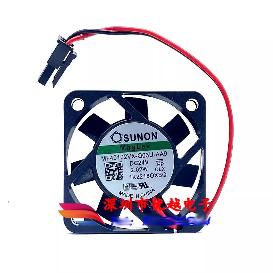 SUNON MF40102VX-Q03U-AA9 DC24V 2.02W 4CM 2-Pin Inverter Cooling Fan - Image 1 of 1