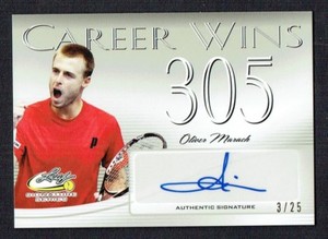 Oliver Marach #CW-OM1 signed autograph auto 2017 Leaf Tennis Career Wins 3/25