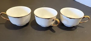 Juego de 3 Copas de Colección Hutschenreuther Selb LHS Baviera Alemania Oro Dorado - Imagen 1 de 9