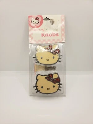 Hello Kitty редкая эмаль ящик или шкаф ручка комплект с винтами - Изображение 1 из 2