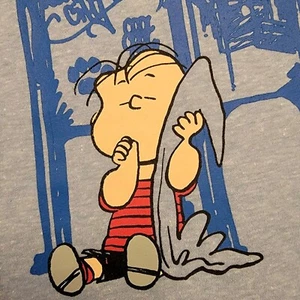 Peanuts Shirt Snoopy Linus Kids Size 6 Blue Long Sleeve NEW Unisex Boys Girls - Picture 1 of 9