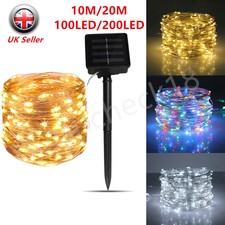 200LED Solar String Lights Waterproof Copper Wire Fairy Christmas Garden Outdoor