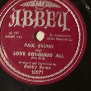 10" 78 RPM-Paul Bruno-Tingo-Tango/Love Conquers All/Abbey 15071 - Imagen 1 de 4