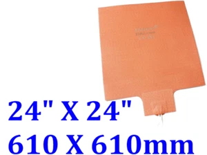 24" X 24" 610 X 610mm 2880W CEUL Heating Blanket Heat Mapping Thermal Uniformity - Imagen 1 de 12