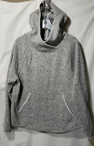 Champion Womens Sweatshirt Hooded Grey Marbled Long Sleeve Kangaroo Pocket XL cp - Picture 1 of 11