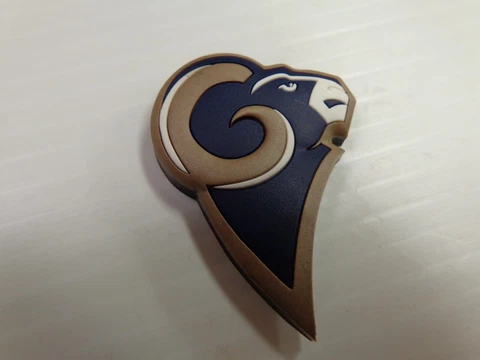5 NFL COLLECTIBLE ST. LOUIS RAMS 5 MAGNETS TEAM DECAL LOGO BY SONOMA PINS Cover