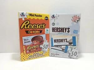 Reese's Peanut Butter& Hershey's Cookies And Cream 50 Pcs Puzzles. Sealed. - Imagen 1 de 12