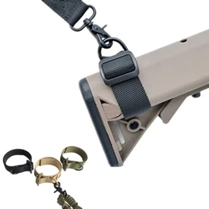 Tactical Stock Sling Adapter with D Ring Heavy Duty for Rifle Shotgun Buttstock - Picture 1 of 11