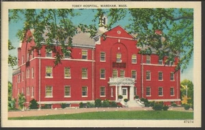 HOSPITAL TOBEY ~ Wareham Massachusetts ~ LINO vintage - Imagen 1 de 1