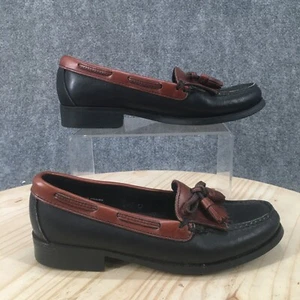 Sebago Shoes Womens 7 Boat Black Kiltie Tassel Moc Toe Slip On Casual Block Heel - Picture 1 of 13