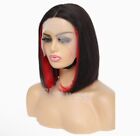 12 inch Red Peekaboo Human Hair Wig