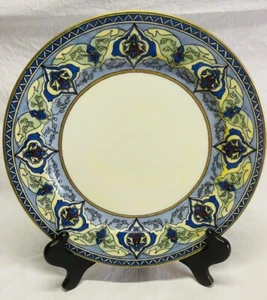 PL Limoges 1890-1918 Hand Dec Gold 10.25”Plate Arts Crafts Nouveau BlueBell Rare - Picture 1 of 18