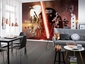 Star Wars Dekorativ Tapete 3.7x2.5m Wandbild Teen Schlafzimmer XL Collage - Bild 1 von 5