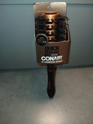 Conair Quick Blow Dry Hairbrush Copper Collection Round 10 In                 B3 — 第 1/4 张图片