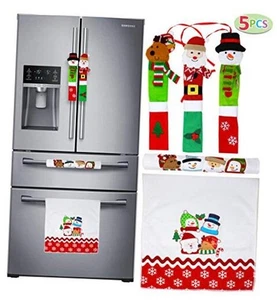  5 Pezzi Copri Maniglia per Elettrodomestici da Cucina Natalizi per Cucina BABBO NATALE - Foto 1 di 8