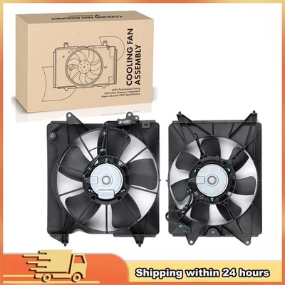 A/C AC Condenser and Radiator Cooling Fan Assembly For 2016 2017 2018 Honda HR-V Foto 1 de 4