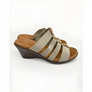 Italian Shoemakers Womens Sandals Size 7 Quiet Luxury High Tea European Summer - Picture 1 of 7