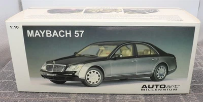 AUTOart Mercedes Benz Maybach 57 1:18 en caja negro caspio gris del Himalaya Foto 1 de 4