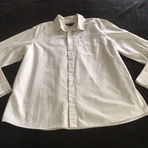Marc Anthony Mens Shirt Size XL Button Up Long Sleeve Cream Speckled - Picture 1 of 6