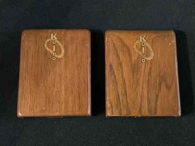 1950s MAGNATONE Lyric Double Neck Steel Guitar Tuner Covers Vintage Part - Image 1 of 4