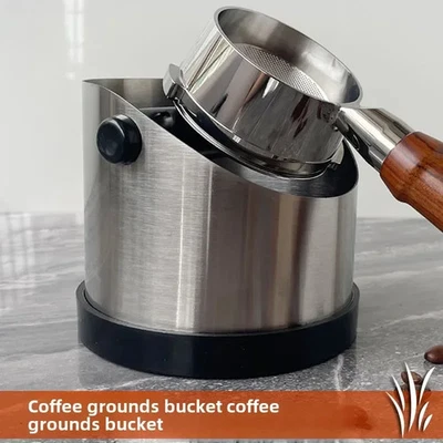 Coffee Grounds Knock Box Espresso Residue Container Durable Stainless Steel UK - Image 1 of 4