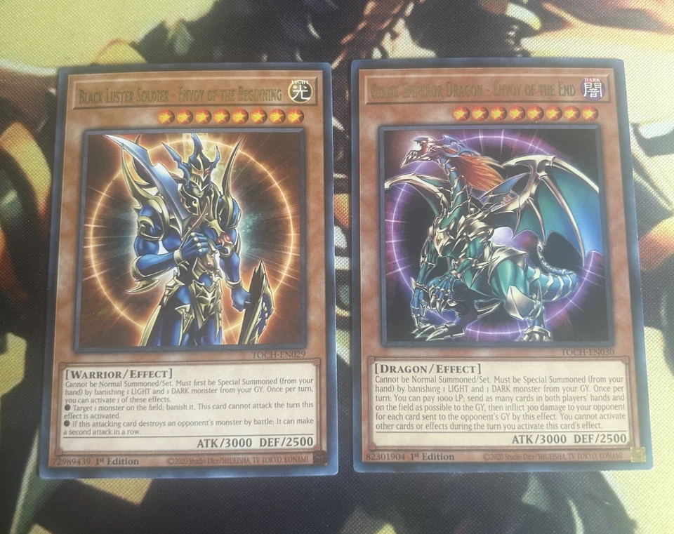 Yugioh: Black Luster Soldier - Envoy of the Beginning + Chaos Emperor Dragon End - Image 1 of 1