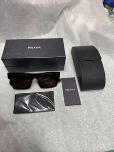 Prada SPR 19W 2AU-8C1 Tortoise Square Sunglasses 52mm w/ Case & Box - Picture 1 of 12