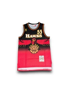 Mens Mitchell & Ness NBA Swingman Road Jersey Atlanta Hawks 96 Dikembe Mutombo - Picture 1 of 5