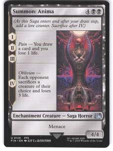 Magic The Gathering Magic The Gathering Final Fantasy casi nuevo Summon: Anima poco común - Imagen 1 de 2