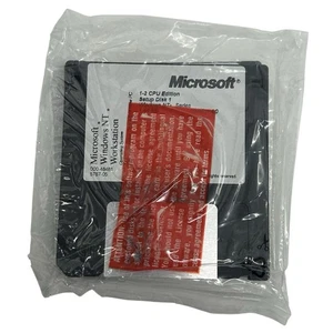 Microsoft Windows NT 4.0 Workstation 1-2 CPU Floppy Setup Disk Set New Sealed - Picture 1 of 2