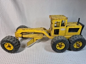 Vintage Tonka Road Grader Scraper MR-970 Yellow Pressed Steel Parts or Repair - Picture 1 of 6